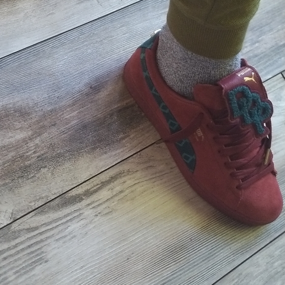 PUMA Suede x Dapper Dan "Jacquard Print Intense Red" Classic (Limited Edition) - Picture 8 of 9